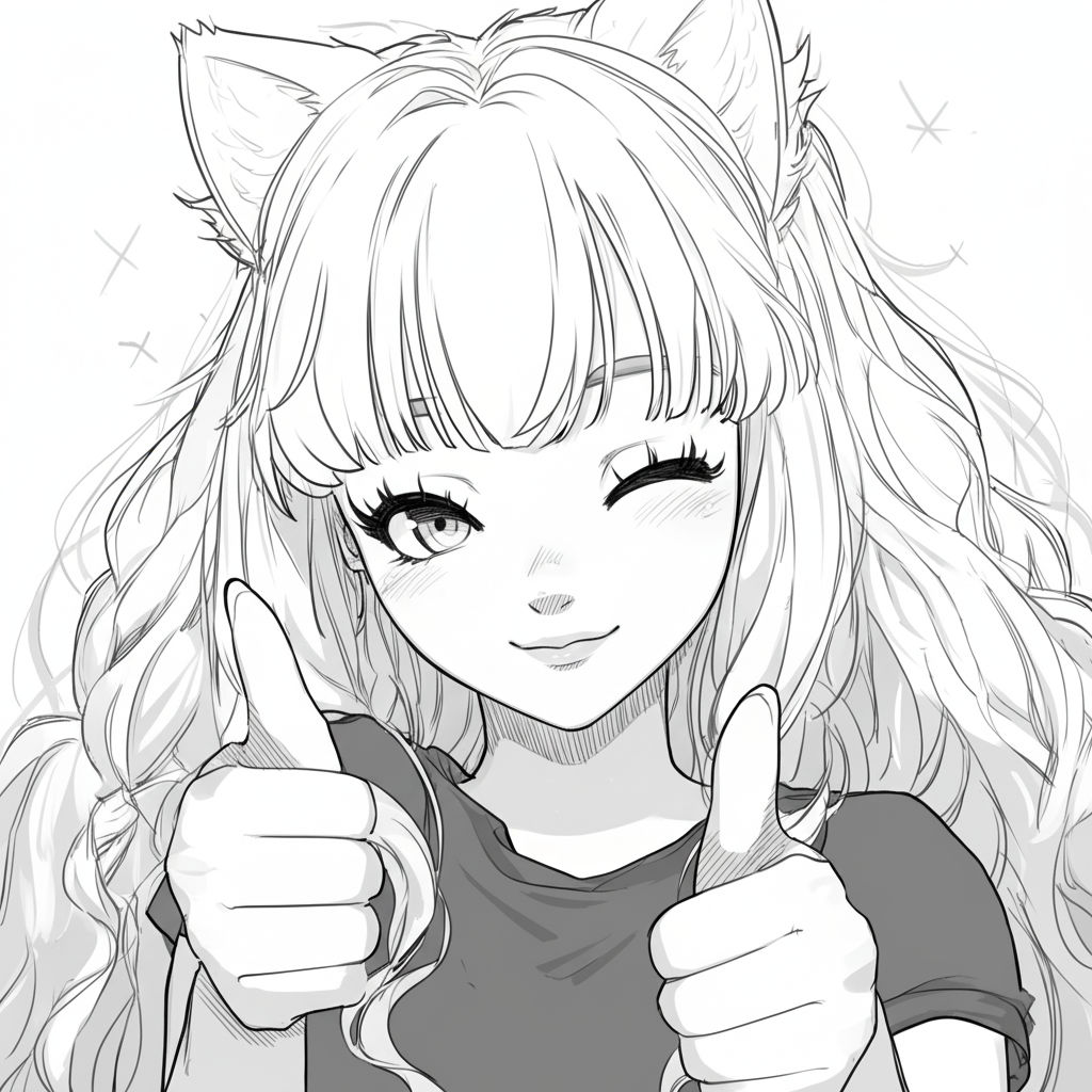 Kawaii Girl Sketch
